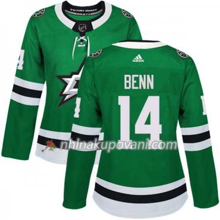 Dallas Stars Dresy Jamie Benn 14 Adidas 2017-2018 Kelly Zelená Authentic - Dámské